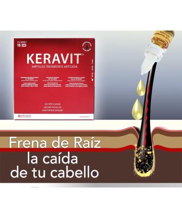 Buy Keravit Anticaida 18 AMP 6ml - Best Hair Loss Treatment | Fast International Shipping - Buy Online on GoSupps.com