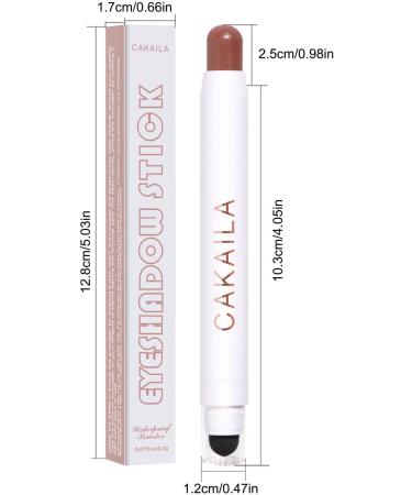 Eye Shadow Sticks | Sweatproof Double-end Cream Eyeshadow for Mature Skin - Stick Crayon Automatic Rotating Design for Base Contouring Smoky Eyes - Buy Online on GoSupps.com