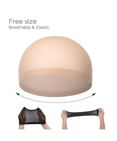 12PCS Beige Nylon Mesh Wig Cap Net by Akstore - Natural Wig Caps - Buy Online on GoSupps.com