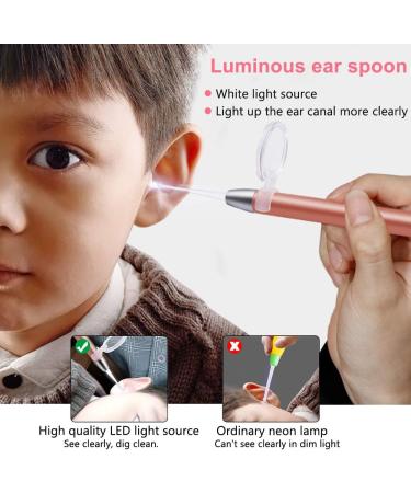 Benkeg Ear Cleaning - Ear Cleaning Light Ear Cleaner Spoon Earpick Baby Ears Cleaning Tool with Magnifier Two Spoons Gift - Buy Online on GoSupps.com