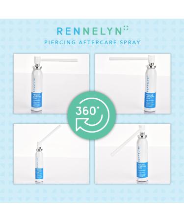 Rennelyn Piercing Aftercare Spray: Organic Herbal Extract, 40ml - Bump Shrinking & Healing Solution for Stretched Piercings - Buy Online on GoSupps.com