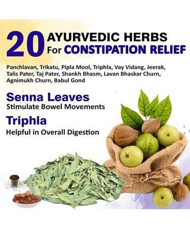 XONA PACHAST Pro-Lax Constipation Relief Medicine - 60 Capsules | Digestive Enzymes with Triphala Powder for Acidity, Bloating, and Gas Relief | Promotes Gut Health and Indigestion Relief - Buy Online on GoSupps.com