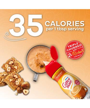 Coffee Mate Hazelnut Liquid Creamer 16 oz - 6 Count | Rich & Creamy Flavor - Buy Online on GoSupps.com