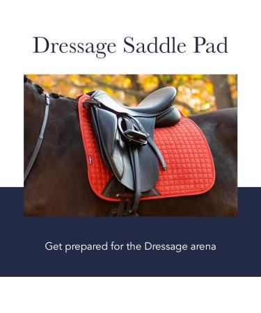 LeMieux White Dressage Suede Square Saddle Pad - Large | Equestrian Riding Equipment & Accessories - Buy Online on GoSupps.com
