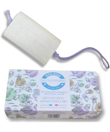 Organic Donkey Milk & Almond Face & Body Wash Soap by BUDHI BUDHA/Kind to Kids Clear for Teens/Soothes Sensitive Skin Targets Acne Fades Dark Spots Anti-Age Formula/ECOCERT Certified Donkey Milk and Almond Oil Soap - Buy Online on GoSupps.com