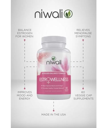 NIWALI Estrogen Capsules for Women - Hormone Balance & Menopause Support | 60 Non-GMO Veggie Capsules - Buy Online on GoSupps.com