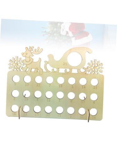 TOVINANNA 1pc Christmas DIY Advent Christmas for Kids Xmas Chocolate Rack Calendar Pull The Cart Wooden As Shown 40X13X30CM - Buy Online on GoSupps.com