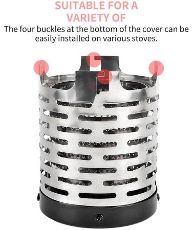 gosduiwip Outdoor Mini Heating Hood Lightweight Stove Tent Heater Camping Cover Warmer Sleeve for Hiking Emergency Supplies - Buy Online on GoSupps.com