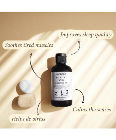 Relaxing Body Massage Oil for Sore Muscles | Organic Lavender & Eucalyptus Aromatherapy | Skin Moisturizer | 6.76 Fl Oz (200ml) - Shop Internationally - Buy Online on GoSupps.com
