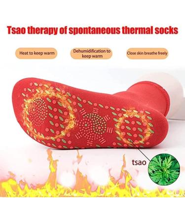 Tomalin Acupressure Self-Heating Slimming Socks | Afiz Tourmaline Magnetic Foot Massage Socks | Thermotherapeutic 3PCS Set - Buy Online on GoSupps.com