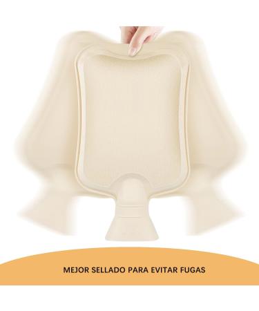 Comfortable Green Hot Water Bottle with Soft Cover - Ideal for Body & Back Warmth | Hand Warmer for International Shipping - Buy Online on GoSupps.com
