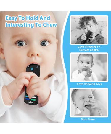 Baby Teething Toy Silicone Teether - Remote Control Shape for Babies & Toddlers | BPA-Free & Dishwasher Safe | 1 Pack - Buy Online on GoSupps.com