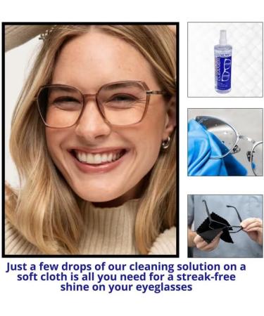 Eyeglass Lens Cleaner 8.45 fl oz - Gentle & Effective Cleaning Solution for Glasses Lenses & Camera - One Size - Buy Online on GoSupps.com