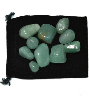 Green Jade Healing Crystals Set - Chakra Stones for Reiki, Energy Balance, and Spiritual Healing - Buy Online on GoSupps.com