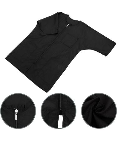 Buy Lurrose Barbers Apron - Stylish Short Sleeve Hairdresser Smocks & Zippered Capes for Salon Professionals | International Shipping - Buy Online on GoSupps.com