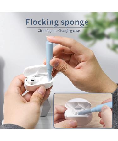 AKIKI Cleaner Kit for Airpods Pro & Wireless Earphones - Phone Cleaning with Brush for Bluetooth Earbuds, Compatible with iPhone, Laptop, Camera - Blue - Buy Online on GoSupps.com