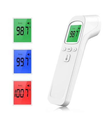 Touchless Forehead Thermometer  Digital Infrared Thermometer for Adults and Kids  Touchless Baby Thermometer  2 in 1 Dual-Mode Digital Thermometer with Fever Instant Accuracy Readings