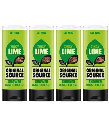 ORIGINAL SOURCE Original Source Zingy Lime Shower Gel 250 ml Pack of 4