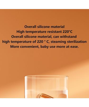 Buy Portable Silicone Pacifier Container | Dust-Proof & Easy to Clean | Ideal for Newborns | Travel & Outdoor Use - Apricot - Buy Online on GoSupps.com