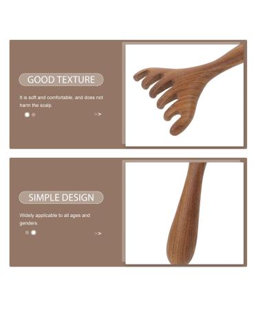 Beavorty Wooden Scalp Massage Comb - Gua Sha Handheld Head Massager for Relaxation & Acupuncture Treatment - Buy Online on GoSupps.com