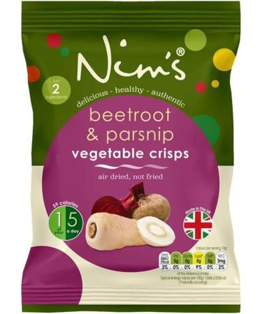 Nim's Veg and Fruit Crisps Mix Multipack Box of 6 Packs - 100% Allergen Free Vegan Kosher and Halal - Buy Online on GoSupps.com