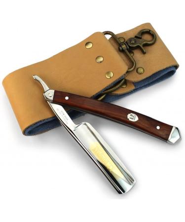A.P.Donovan 7/8 Razor - Premium Mahogany Grip Leather Sharpening String & Wood Box - International Shipping Available - Buy Online on GoSupps.com