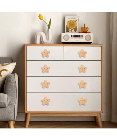 Emoji Wood Animal Cabinet Buttons - 6 Piece Cartoon Bear Head Drawer Pulls for Children's Room Decor - Buy Online on GoSupps.com