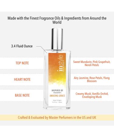 Instyle Fragrances Amazing Grace Inspired Women's Eau de Toilette - 3.4 Fl Oz | Vegan, Paraben & Phthalate Free - Buy Online on GoSupps.com