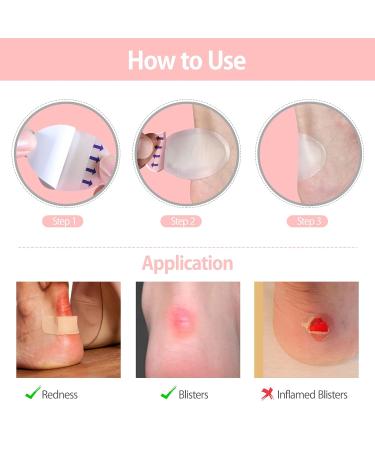 Buy Gel Hydrogel Pavement - 20 Silicone Heel Protectors Invisible Bladder Plasters & Bandages for Feet | International Shipping Available - Buy Online on GoSupps.com