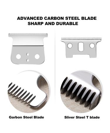 Andis T Outliners/GTX Trimmer Replacement Blades - Silver Steel T Blade, 2 Pack - Buy Online on GoSupps.com