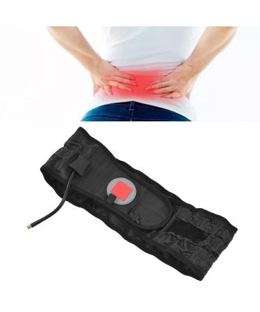 ICRPSTU Lumbar Support Belt - 2 in 1 Pain Relief & Stress Alleviation for Back Decompression (Black) | International Shipping Available - Buy Online on GoSupps.com