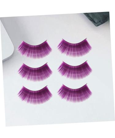 POPETPOP 9 Pairs Fake Eyelashes Dreses Purple Mascara Flash Halloween Eyelashes Clothing Magnetic Suite - Buy Online on GoSupps.com