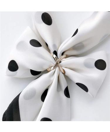 2PCS Gold & Silver X Shaped Scarf Ring Buckle Set | Fashion Silk Scarf Clasp Clips for Women | Clothing Wrap Holder and Decoration Accessory - Buy Online on GoSupps.com