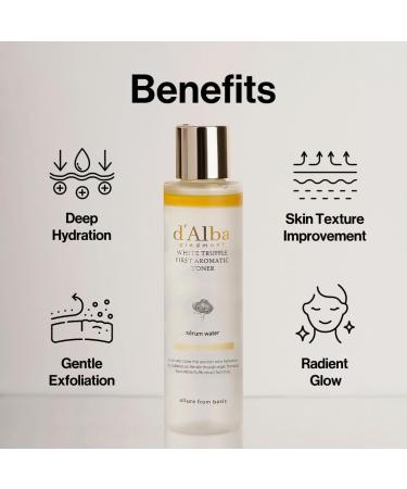 d Alba Italian White Truffle First Aromatic Toner Vegan Skincare Gentle Hydrating Toner with White Truffles Weakly Acidic Skin Texture Enhancement Surfactant Free (5.24 fl oz.) - Buy Online on GoSupps.com