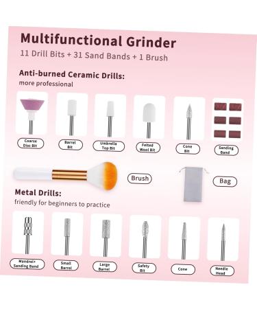 Ipetboom Golden Nail Polisher Nail Files Nail Art Kit Nail Kits Electric Nail File Kit Nail Salon Supplies Nail Drill Automatic Nail File Nail Shaper Plastic Miss Manicure Trimmer - Buy Online on GoSupps.com