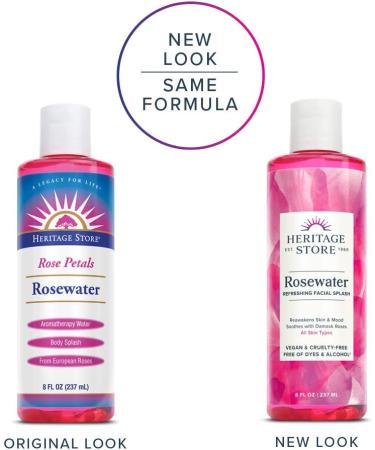 Heritage Store Rosewater Aromatherapy | 8 fl oz Rose Petals Essence - Buy Online on GoSupps.com
