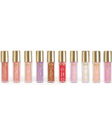 Three Cheers for Girls Pink and Gold Lip Gloss Set - 10 Pack Kids & Teens Vanilla Flavored Hydrating Lip Gloss - Pink, Purple, Nude & More! Ages 8 - Buy Online on GoSupps.com