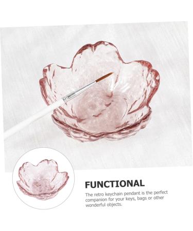 Ipetboom Acrylic glass nail art holder Glass nail dish Nail supplies Cherry blossoms Accessories nail stand plate cup Japanese-style nail dish cup Nail Pen Palette - Buy Online on GoSupps.com