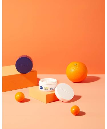 NIVEA Night Care Q10+C Energy Pot (1 x 50 ml) Night cream enriched with Q10 and Vitamins Anti-aging care for firmer and visibly younger skin - Buy Online on GoSupps.com