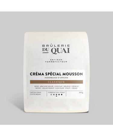 Crema Special Monsoon Edition Coffee - Medium Roast - Whole Beans - Espresso Blend - 340g - Br lerie du Quai and Design Cr ma Sp cial dition Mousson - Medium Roast 340 g (Pack of 1)