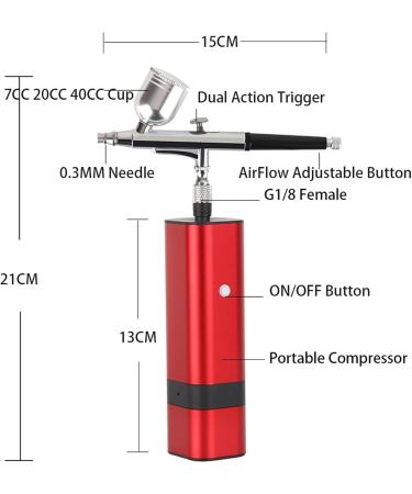 Paint Sprayers Cordless Airbrush Compressor TM80S-131 High Power Professional Travel Beauty Care Nano Spray Pneumatic Tool Tools (Color : Blue) - Buy Online on GoSupps.com