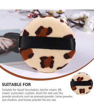 Beaupretty 18 Pcs Leopard Print Makeup Puff Set - Under Eye & Foundation Sponges - Soft Cotton Cosmetic Puffs for Flawless Finish - Buy Online on GoSupps.com