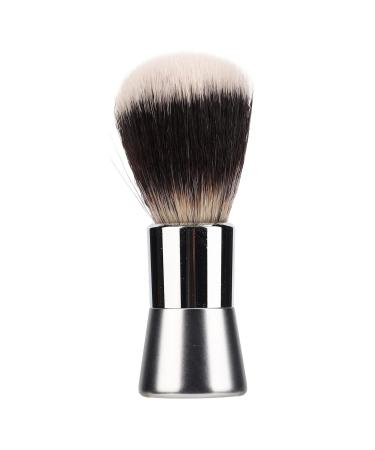 Men Shaving Beard Brush Multipurpose Nylon Cleansing Foam Brush with Metal Handle Hand Crafted Shave Brush for Effective Cleaning Practical Face Grooming Tool for Home Salon Travel