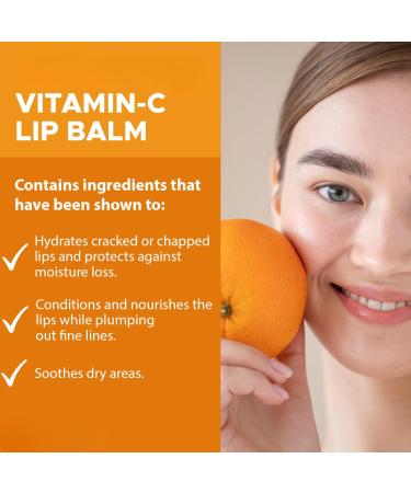 BEMT Vitamin C Lip Balm for Women & Men Nourishing Lip Care with Shea Butter | Moisturizing Paraben-Free & Sulphate-Free Lip Balm 8g - Buy Online on GoSupps.com