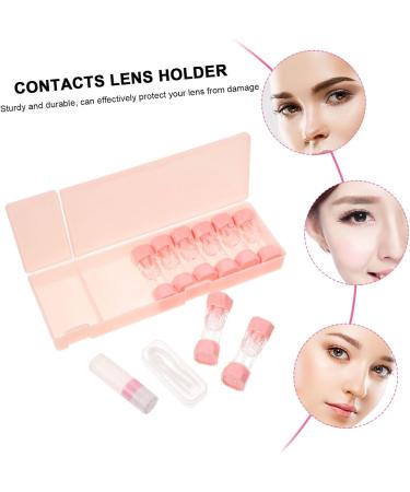 Plafope Pink 8-Style Colored Contact Lenses Travel Case - Portable Lens Care Kit & Accessories for Eye Contacts | 21x7x2.5cm - Buy Online on GoSupps.com