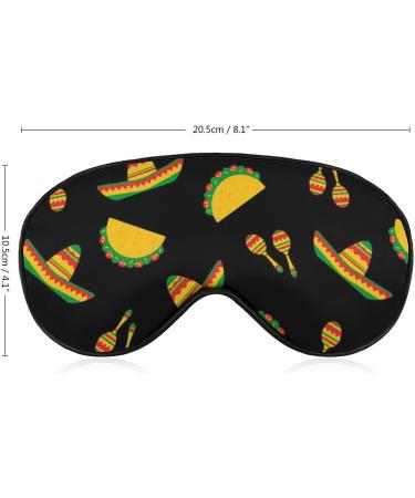 Taco National Day Sleep Mask - Adjustable Eye Cover for Sleeping and Travel - Blocks Light for Men and Women - Buy Online on GoSupps.com
