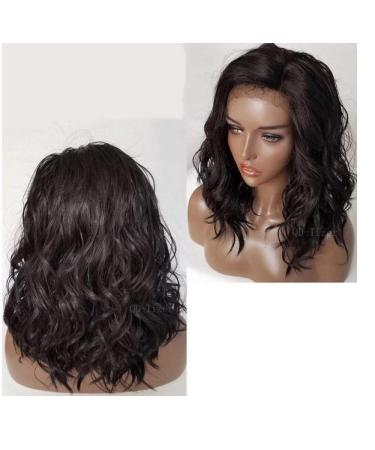 Buy BGHJUE N Wig | Stylish Black Short Synthetic Wig with Side Fringe | 50% Human Hair High Density Wig for Women - Buy Online on GoSupps.com