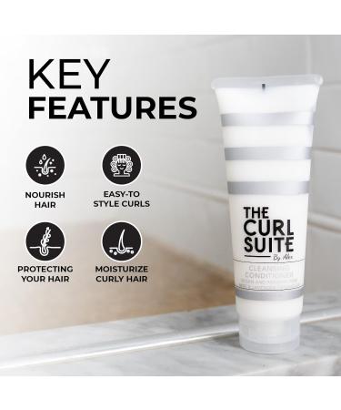 Curly Hair Conditioner with Goji Berry & Red Wine | Sulfate-Free Anti-Frizz & Hydration (8 OZ - Buy Online on GoSupps.com