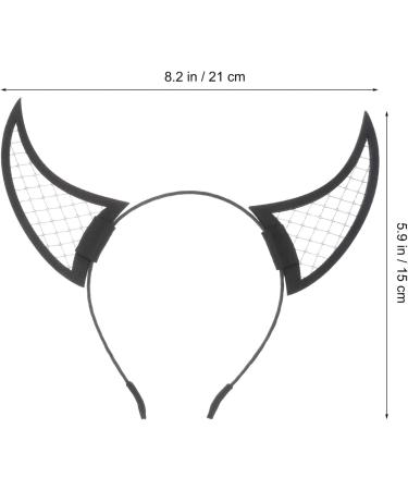 Lurrose Mesh Devil Headband Devil Headband Halloween Devil Horns Black Devil Horns Devil Costume Accessories for Halloween Party Cosplay Photo Prop - Buy Online on GoSupps.com