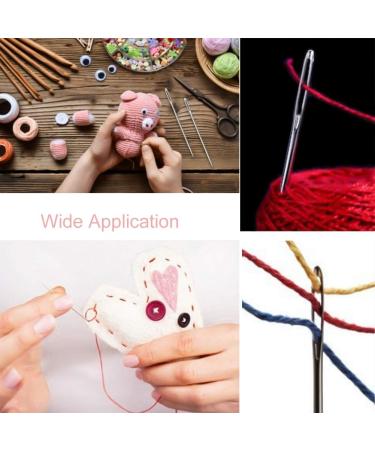 9 PCS Large Eye Stitching Needles - For Crafting and Sewing Projects | 3 Sizes 3.5-4.9inch Big Eye Hand Sewing Needles - Buy Online on GoSupps.com